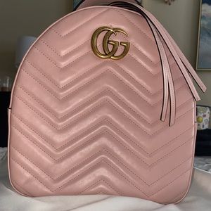 Light pink Gucci backpack